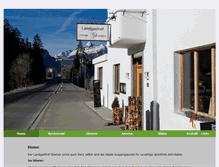 Tablet Screenshot of landgasthof-glenner.ch